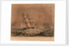 HM Brig 'Acorn', 16 guns, in chase of the piratical slaver 'Gabriel' by Nicholas Matthew Condy