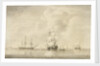 The taking of the 'Nuestra Senora de les Remedios' by the 'Prince Frederick', 'Duke' and 'Prince George' Privateers, 5 February 1746 by Charles Brooking