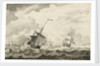 A lugger close-hauled in a strong breeze by Francis Swaine