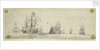 Dutch men of war and other vessels at sea by Willem van de Velde the Elder