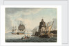 The yacht 'Dorset' leaving Dublin harbour by J.T. Serres