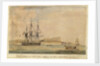 Action of the Romney... & La Sybille & 3 armed vessels... June 17th 1794 (off Miconi, Grecian Archipelago) by J. Livesay