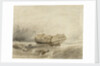 Dismasted merchantman drifting in a calm after a storm by Clarkson Stanfield