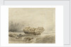 Dismasted merchantman drifting in a calm after a storm by Clarkson Stanfield
