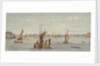 The Thames below Greenwich with hay barge and other shipping by Emily Frances Phipps Hornby