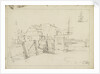 Sketch of Greenwich Pier by Thomas Bush Hardy