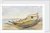 A river craft on shore at Boulac, 13 March 1855 by Frank Dillon