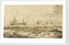 'Felicitie' driven ashore at Scheveningen by the 'Richmond', 24 January 1761 by Paul Constantin La Fargue