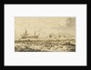 'Felicitie' driven ashore at Scheveningen by the 'Richmond', 24 January 1761 by Paul Constantin La Fargue