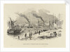 Steam boats at Adelaide Wharf, off London Bridge, including 'Kent' and 'Magnet' by unknown