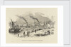Steam boats at Adelaide Wharf, off London Bridge, including 'Kent' and 'Magnet' by unknown
