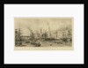 Port of London. The Custom House and buildings looking west by Thomas Allom