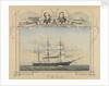 The steam vessel 'Vega' with portraits of A. E. Nordenskiold and A. L. Palander by unknown