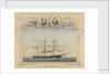 The steam vessel 'Vega' with portraits of A. E. Nordenskiold and A. L. Palander by unknown