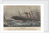 Sinking of the Steamship 'Oregon' by Currier & Ives
