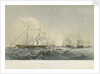 The embarkation at Gravesend of the Prince and Princess Frederick William of Prussia, in HMY 'Victoria & Albert' by Walter William May