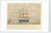 The New York and London Packet ship Victoria (entering New York Harbour) by Unknown