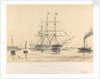 The 'Kent' (1853), 1000 tons, being towed past Gravesend by Thomas Goldsworth Dutton