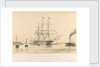 The 'Kent' (1853), 1000 tons, being towed past Gravesend by Thomas Goldsworth Dutton