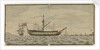 View of HMS 'St George' after being onshore at the bar of Lisbon by G.B Lawrence