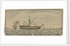 View of HMS 'St George' after being onshore at the bar of Lisbon by G.B Lawrence