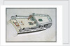 Diagram and section of the well and poop decks of HMS 'Canopus' by unknown