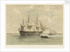 HMS 'Caledonia', 120 guns, lying in Plymouth Sound by Henry Andrews Luscombe