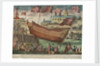 A view of the launching of HMS'Queen Charlotte' from Deptford Yard, 17 July 1810 by unknown