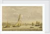 The Thames barge 'Charlotte', towed in by 'Vigilant' off Greenwich by unknown