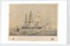 HMS 'Leander' (1848), 50-gun vessel, appointed to convey the Royal Commissioners to the Exhibition at New York by Ackermann