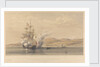 H.M.S. 'Highflyer' Captn John Moore C.B. &c. at anchor off Soukoum Kaleh-Abasia, Omar Pasha leaving the Ship, October 1855 by Oswald Walters Brierly (artist); Thomas Picken (engraver); Day & Son (printers); Paul & Dominic P & D Colnaghi & Co (publishers); Goupil & Co (publishers)