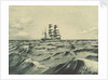 Starboard side of sailing vessel at sea (1) by John Everett