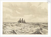 Three masted sailing vessel at sea (2) by John Everett