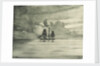 Port side of a sailing vessel in a calm sea by John Everett