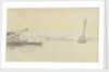 Sketch of various sailing vessels on the Thames at Greenwich by John Everett