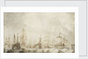 Dutch herring busses on the fishing ground by Willem van de Velde the Elder