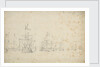 De With's squadron at anchor by Willem van de Velde the Elder