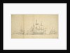 Large Dutch ships before a light breeze, ?August 1665 by Willem van de Velde the Elder