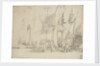 A boeier alongside a large Dutch ship by Willem van de Velde the Elder