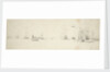 A kaag close-hauled in a light breeze and men-of-war at anchor by Willem van de Velde the Elder