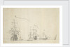 Dutch ships lying by by Willem van de Velde the Elder