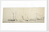 Smalschips near a wharf by Willem van de Velde the Elder