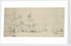 Dutch ships at anchor furling sails by Willem van de Velde the Elder