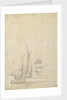 A wijdschip, boeier yacht and Dutch ships in a light breeze by Willem van de Velde the Elder