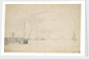 A tochschuit pushing off from the shore by Willem Van de Velde the Younger