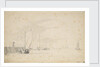 A tochschuit pushing off from the shore by Willem Van de Velde the Younger