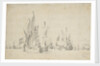 A flute running free with two others in stays by Willem Van de Velde the Younger