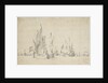 A flute running free with two others in stays by Willem Van de Velde the Younger