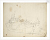 Study of a kaag by Willem Van de Velde the Younger