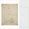 Portrait of a Dutch frigate by Willem Van de Velde the Younger